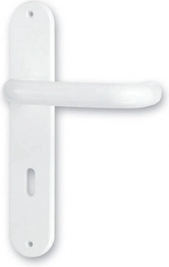 Dveřní klika STANDARD 72 bílá plast