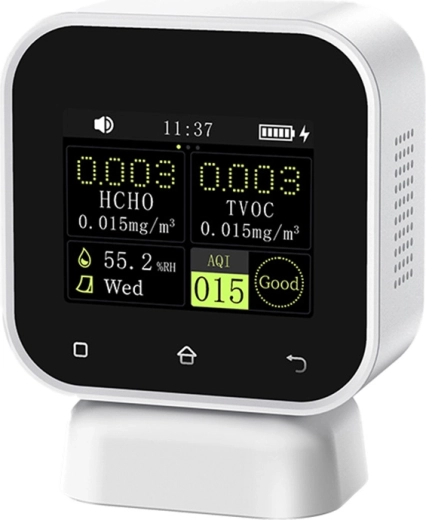 FNIRSI SFD-02 monitor kvality vnitřního vzduchu 4 v 1 s detekcí formaldehydu
