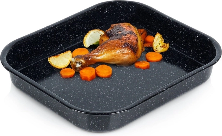 Emailovaný obdélníkový pekáč 29,5 × 25,5 × 4,5 cm, 2,5 l