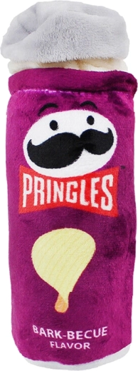 Pringles pískací hračka pro psy fialová