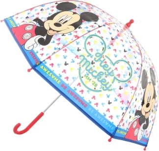 Průhledný manuální deštník MICKEY