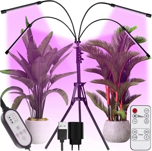 LED pěstební lampa na stativu se 4 rameny CARDLOV