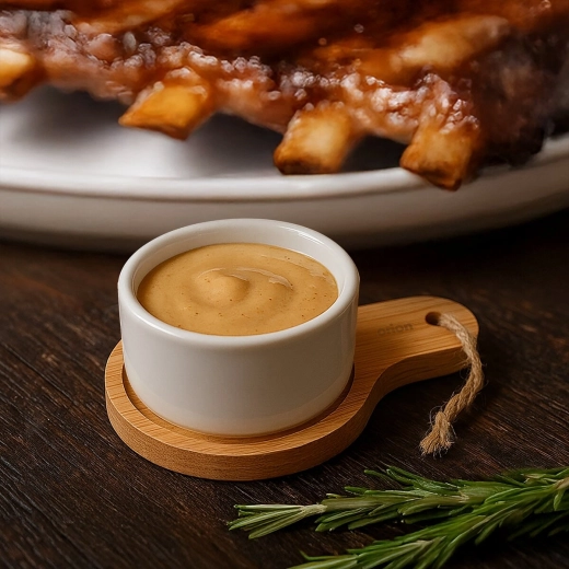 Elegantní kontrast porcelánu a bambusu