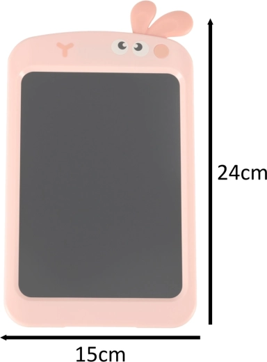 Růžový dětský kreslicí tablet s LCD obrazovkou a stylusem