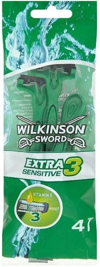Wilkinson Extra 3 Sensitive jednorázové holítko (4 ks)