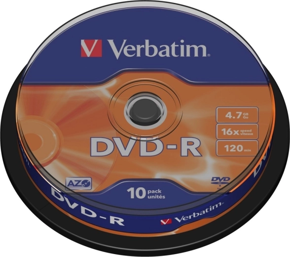 Verbatim DVD-R Matt Silver 4,7 GB 16x - 10 ks