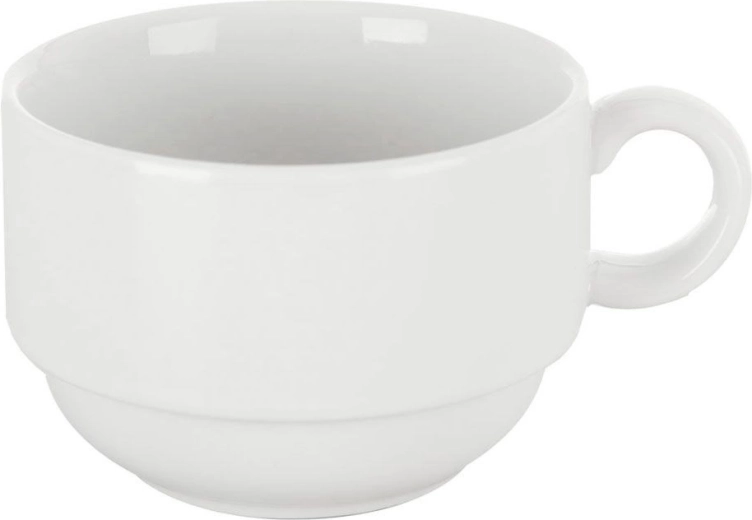 Porcelánový bílý hrnek MONA 180 ml