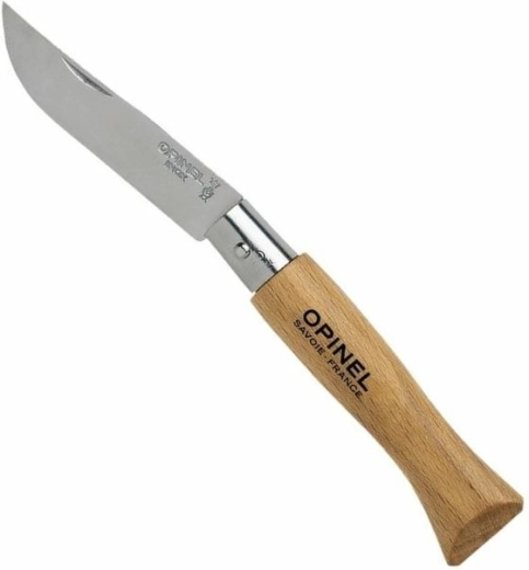 Opinel N°05 Inox kapesní nůž 6 cm z bukového dřeva