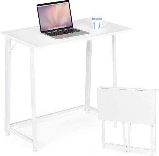 Skládací počítačový stůl 80 × 45 cm bílý modernhome