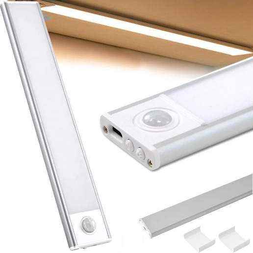 LED světlo pod skříňku 30 cm s USB dobíjením a pohybovým senzorem