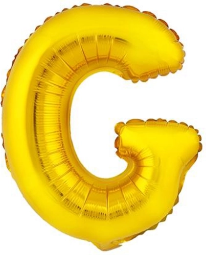 Fóliový balónek písmeno G 30 cm zlatý