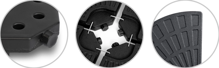 Pevné spojení díky kovovým háčkům