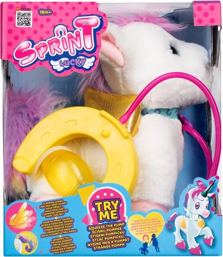 Interaktivní plyšový jednorožec Lucky na vodítku SPIRIT