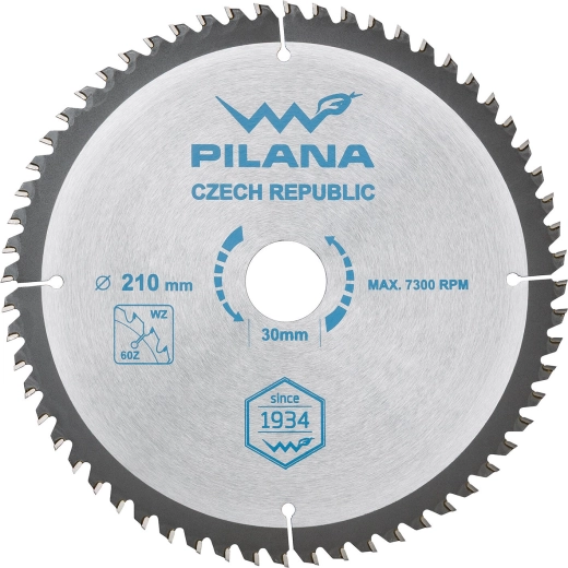 Pilový kotouč PILANA 210 mm, 60 zubů, WZ pro dřevo