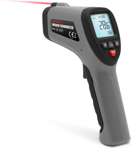 Digitální infračervený teploměr s laserem a sondou typu K -64 až 1400 °C
