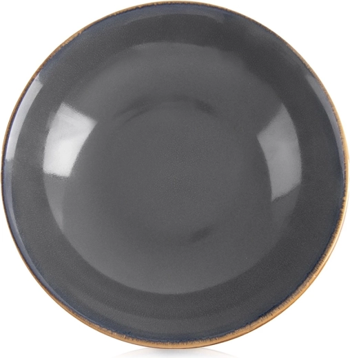 Hluboký keramický talíř šedý Glaze 20,5 cm