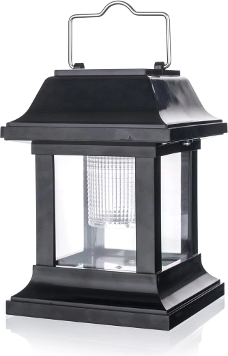 Solární lampa 1LED černá