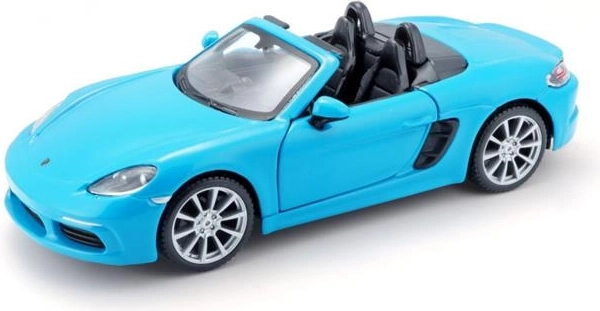 BBU Porsche 718 Boxster modrý model auta v měřítku 1:24