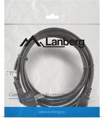 Napájecí kabel LANBERG CEE 7/7 – IEC 320 C13, 3 m, černý, VDE