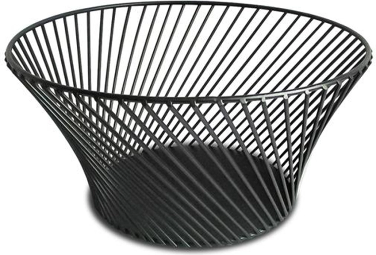 Drátěná mísa na ovoce Kitchisimo černá 25,5 cm