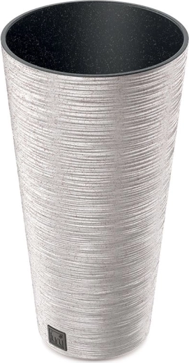 Květináč Furu Slim Eco Wood 30 cm bílý