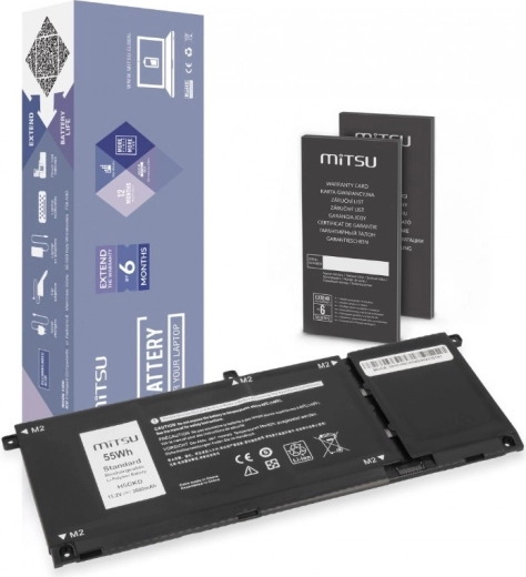 Baterie MITSU pro Dell Inspiron a Latitude 55 Wh 15,2 V