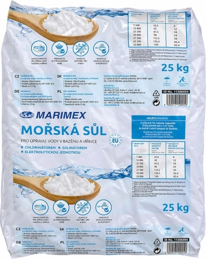 Mořská sůl do bazénu a vířivky 25 kg