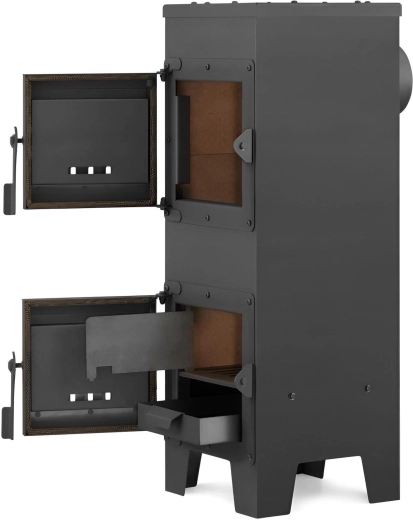 Účinné spalování díky šamotu a deflektoru