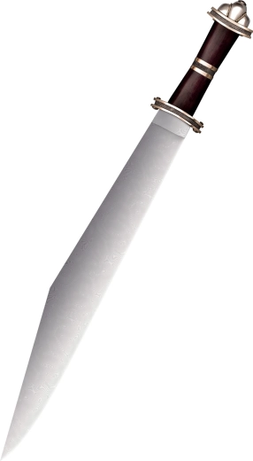 Cold Steel Damascus Long Sax vikingský sběratelský meč s palisandrovou rukojetí