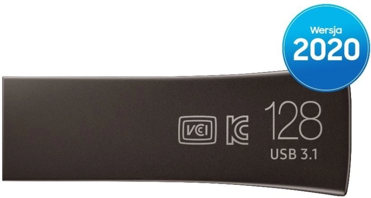USB flash disk BAR Plus 128 GB, USB 3.1, titanově šedý