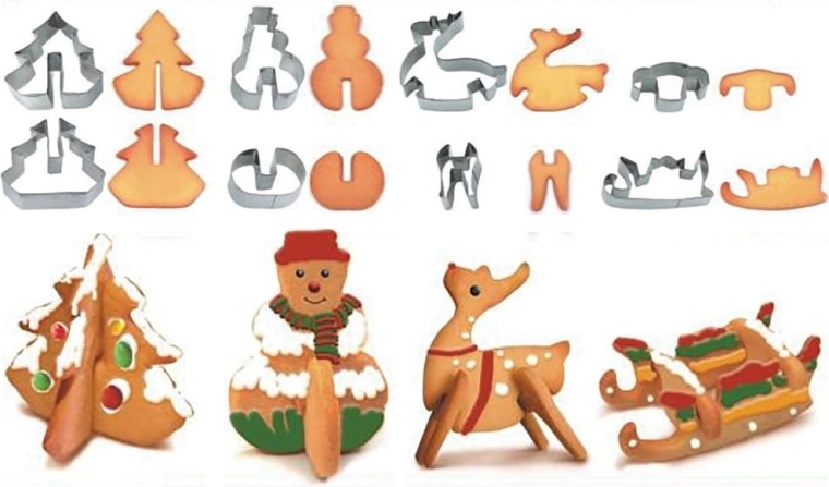 Tvořte působivé 3D vánoční sušenky