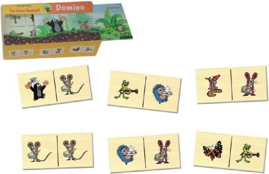 Dřevěné domino KRTEČEK Detoa