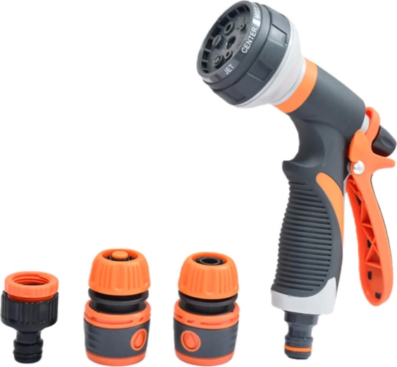 Postřikovací pistole s 8 funkcemi soft + příslušenství