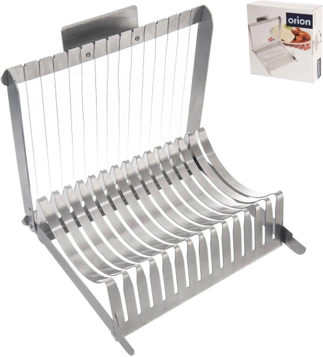 Nerezový kráječ na knedlíky 21 × 21 × 7 cm