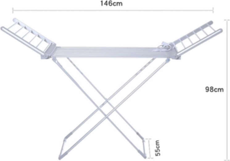 Velká sušicí plocha s rozkládacími křídly