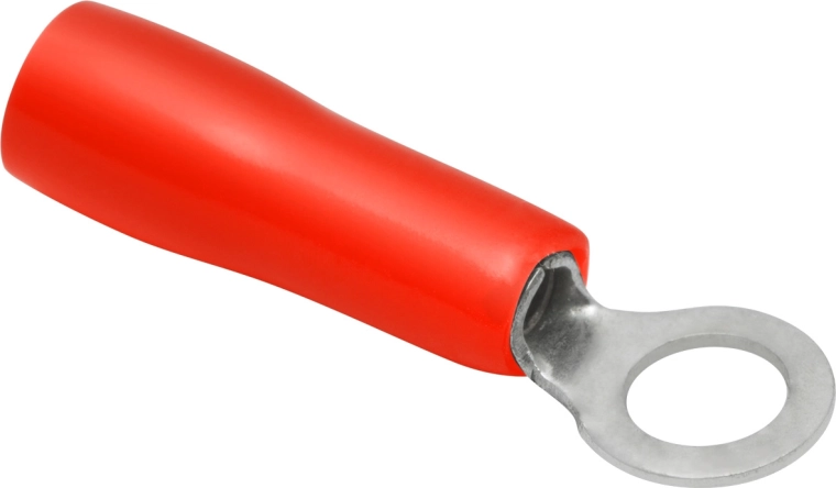 Izolované kabelové očko 4/2 mm červené