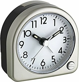 Analogový budík s podsvícením TFA, šampaňské