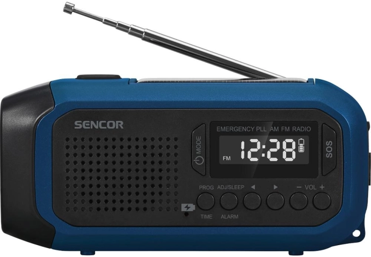 AM/FM rádio a SOS alarm