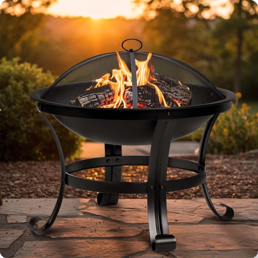 Bezpečný oheň díky antijiskrové kopuli