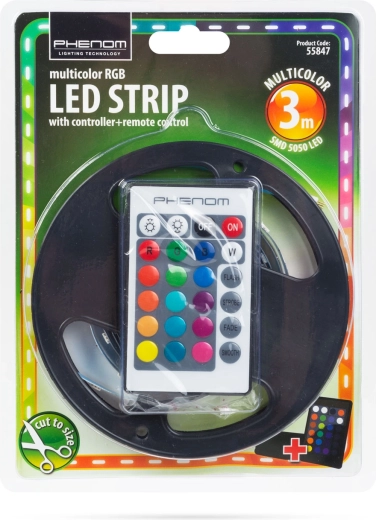 Barevné RGB osvětlení na dálku