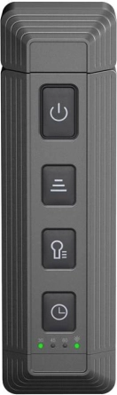 Rozšiřitelná lampička na knihy USB šedá