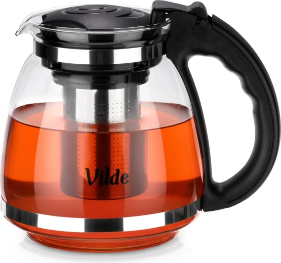 Skleněná čajová konvice s nerezovým sítkem 1,5 l