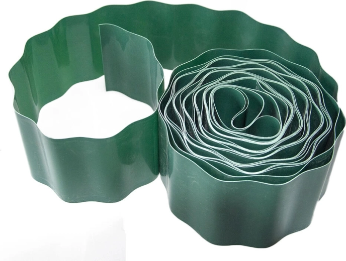 Zahradní lem trávníku 15 cm × 9 m zelený