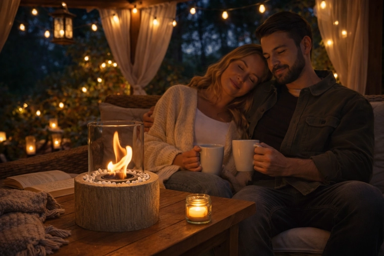 Realistický plamen a příjemná atmosféra