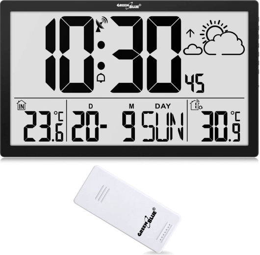 Nástěnné multifunkční LCD hodiny s DCF synchronizací