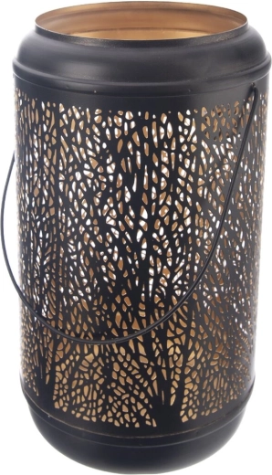 Kovový svícen Tree černozlatý 29 cm