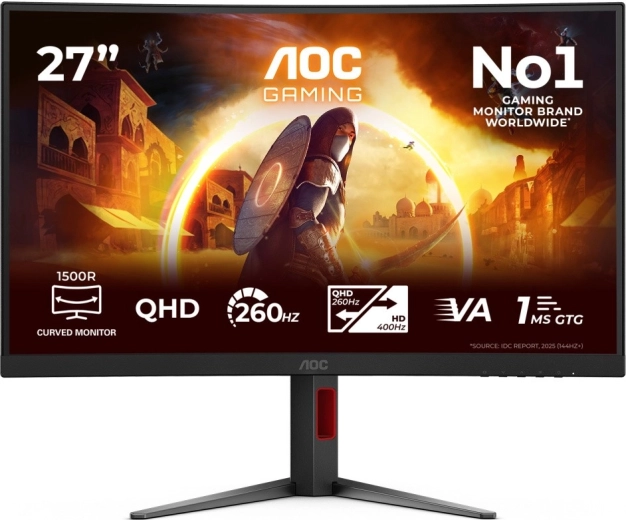 AOC Gaming zakřivený herní monitor CQ27G4Z2 27" QHD 260 Hz VA