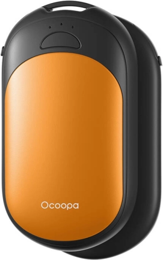 Ocoopa 2x2500 mAh ruční hřejítko, USB-C, černá a oranžová