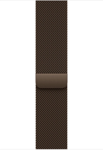 Tmavě hnědý milánský tah pro pouzdro 46 mm, velikost M/L