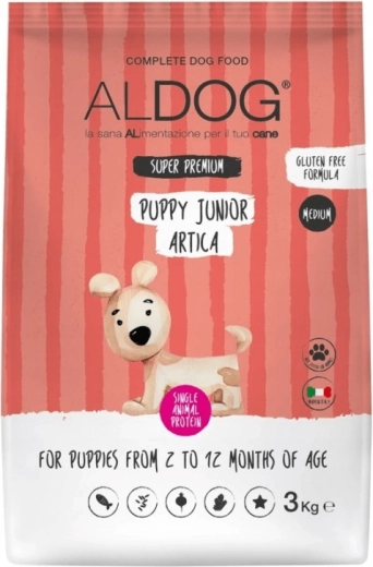 Aldog Puppy-Junior Artica Medium granule pro štěňata středních plemen s lososem 3 kg